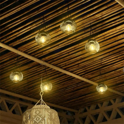 Outdoor Hanging Lights Waterproof Solar Lanterns