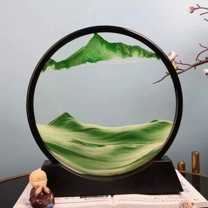 Round Glass Deep Sea Sandscape Hourglass