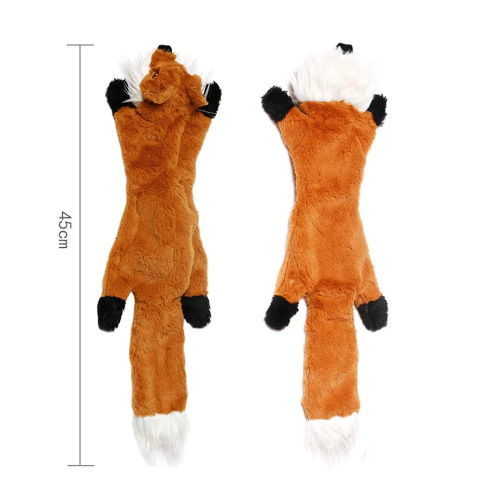 Funny Durable Animal No Stuffing Dog Toy with Squeakers