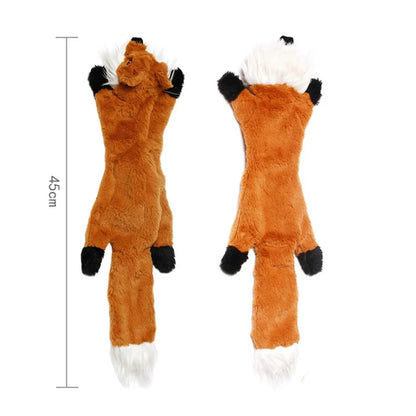 Funny Durable Animal No Stuffing Dog Toy with Squeakers