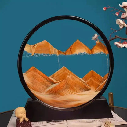 Round Glass Deep Sea Sandscape Hourglass