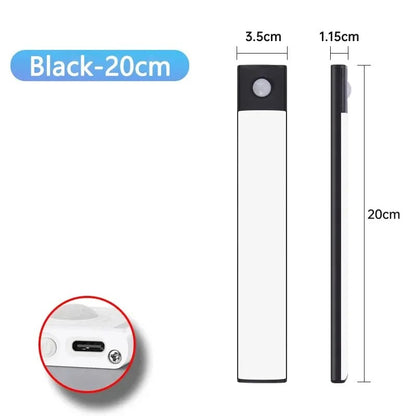 LED Adhesive Bar Light USB Type-C Rechargeable Motion detected