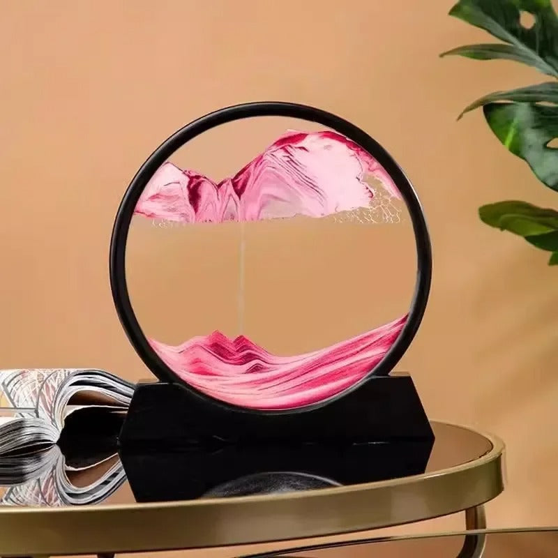 Round Glass Deep Sea Sandscape Hourglass