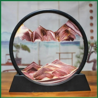 Round Glass Deep Sea Sandscape Hourglass