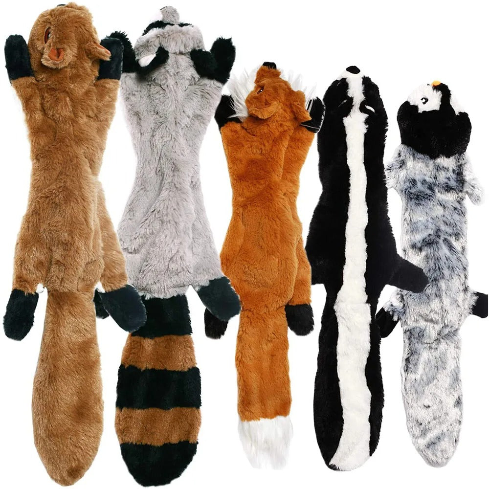 Funny Durable Animal No Stuffing Dog Toy with Squeakers