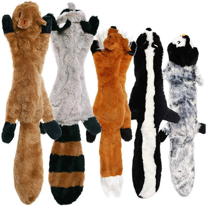 Funny Durable Animal No Stuffing Dog Toy with Squeakers