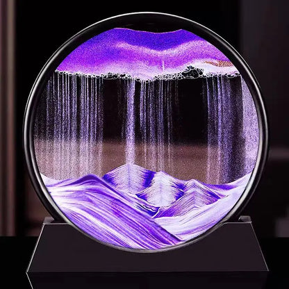Round Glass Deep Sea Sandscape Hourglass