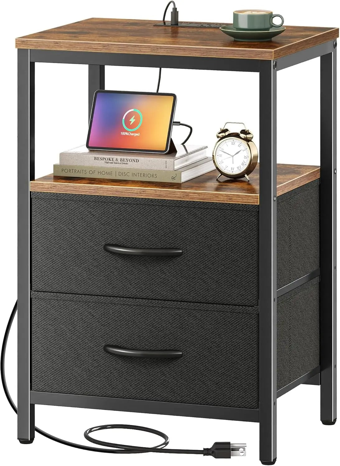 Nightstand with Charging Station