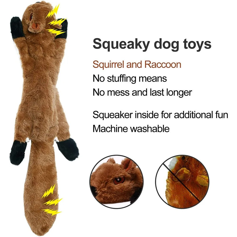 Funny Durable Animal No Stuffing Dog Toy with Squeakers
