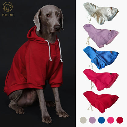 Solid Color Dog Hoodie with Pocket
