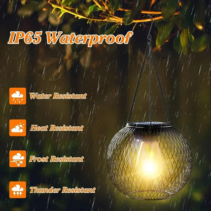 Outdoor Hanging Lights Waterproof Solar Lanterns