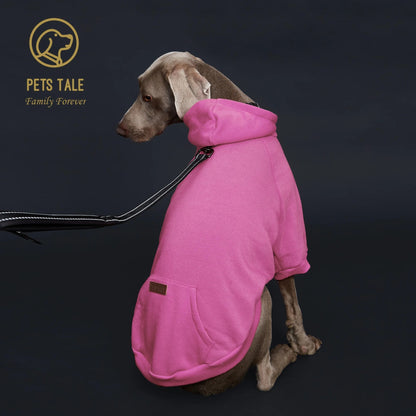 Solid Color Dog Hoodie with Pocket