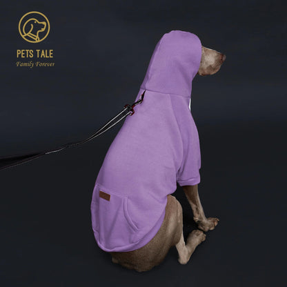 Solid Color Dog Hoodie with Pocket
