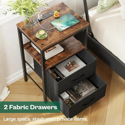 Nightstand with Charging Station