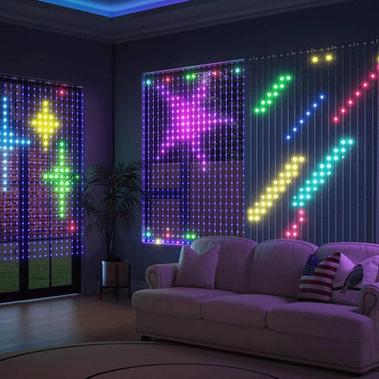 RGB Smart Curtain Lights with Bluetooth App