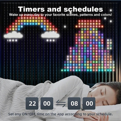 RGB Smart Curtain Lights with Bluetooth App