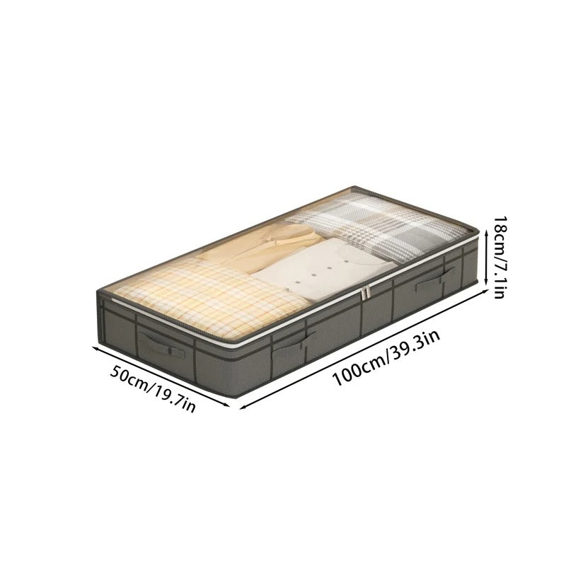 Bedroom dormitory organizer Under bed Foldable quilt clothes storage bag