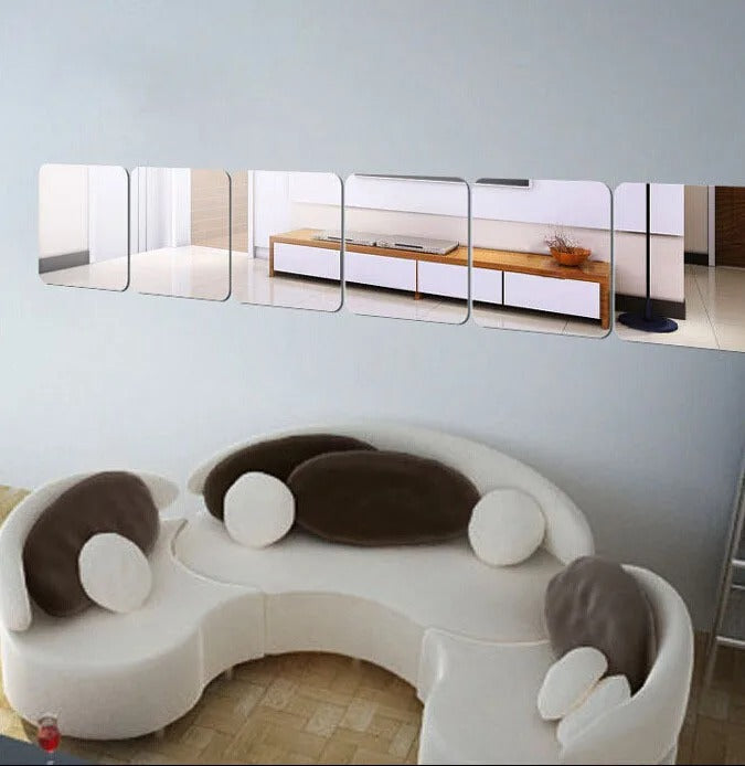 Self-adhesive 3D Square Acrylic Mirror 30cmX30cm