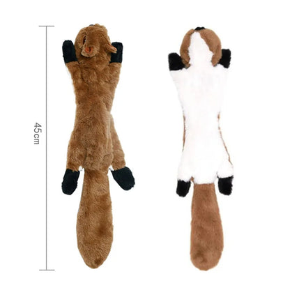 Funny Durable Animal No Stuffing Dog Toy with Squeakers