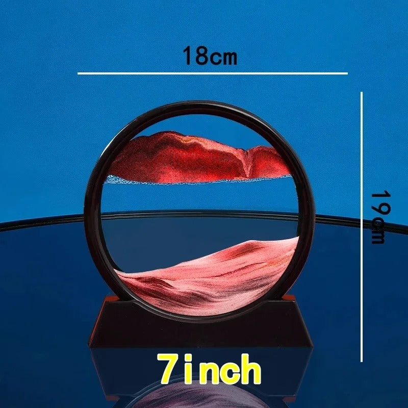Round Glass Deep Sea Sandscape Hourglass