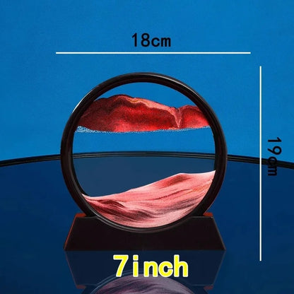 Round Glass Deep Sea Sandscape Hourglass
