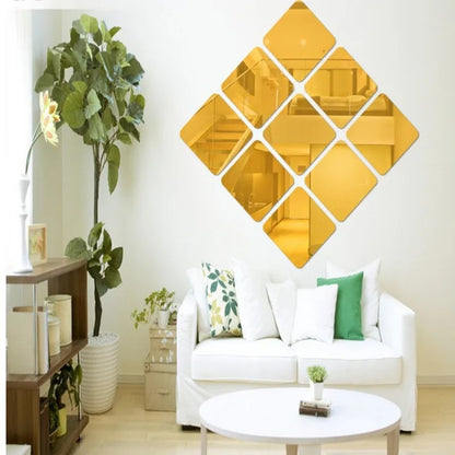Self-adhesive 3D Square Acrylic Mirror 30cmX30cm
